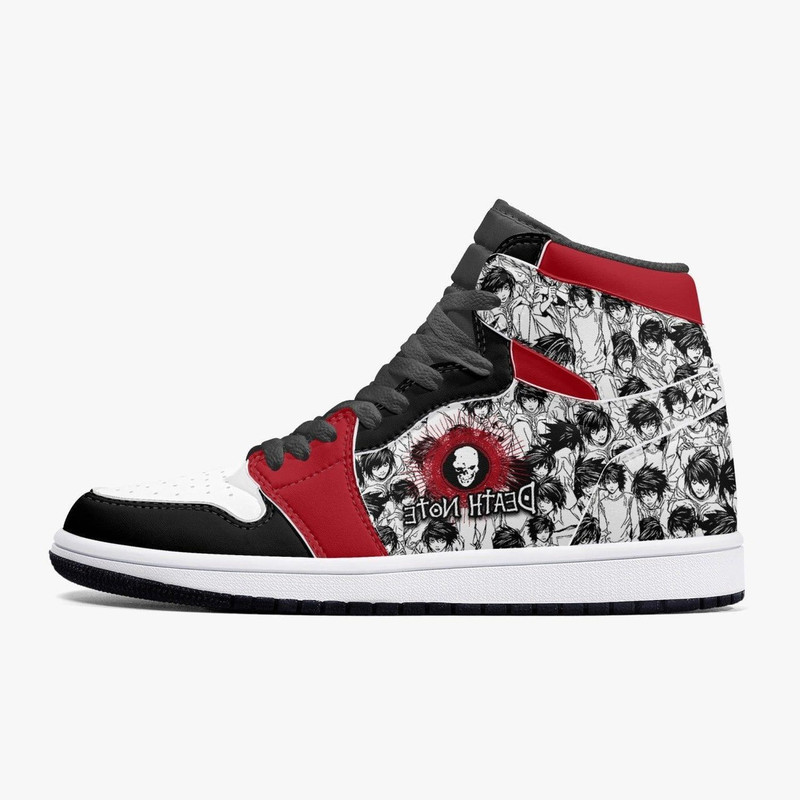 Death Note L JD1 Shoes, Sakata Gintoki Gintama Jordan 1 Shoes, Sakata Gintoki Gintama Sneaker Shoes