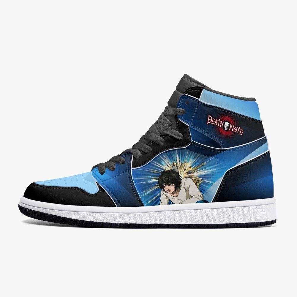 Death Note L Blue JD1 Shoes, Sakata Gintoki Gintama Jordan 1 Shoes, Sakata Gintoki Gintama Sneaker Shoes