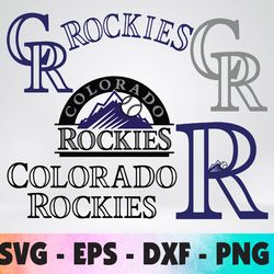 colorado rockies logo, bundle logo, svg, png, eps, dxf