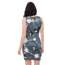 all over printed women cut and hand sewn made especially bodycon dress fitted dresses sleeveless sexy party wear