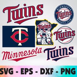 Minnesota Twins logo, bundle logo, svg, png, eps, dxf
