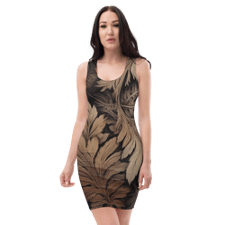 all over printed women cut and hand sewn made especially bodycon dress fitted dresses sleeveless sexy party wear