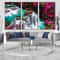 Beautiful Waterfall Canvas Wall Art, Kanchanabur Colorful Scenery Waterfall 3 Piece Canvas, Thailand Huai Mae Khamin