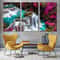 Beautiful Waterfall Canvas Wall Art, Kanchanabur Colorful Scenery Waterfall 3 Piece Canvas, Thailand Huai Mae Khamin