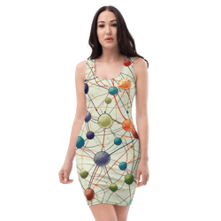 all over printed women cut and hand sewn made especially bodycon dress fitted dresses sleeveless sexy party wear