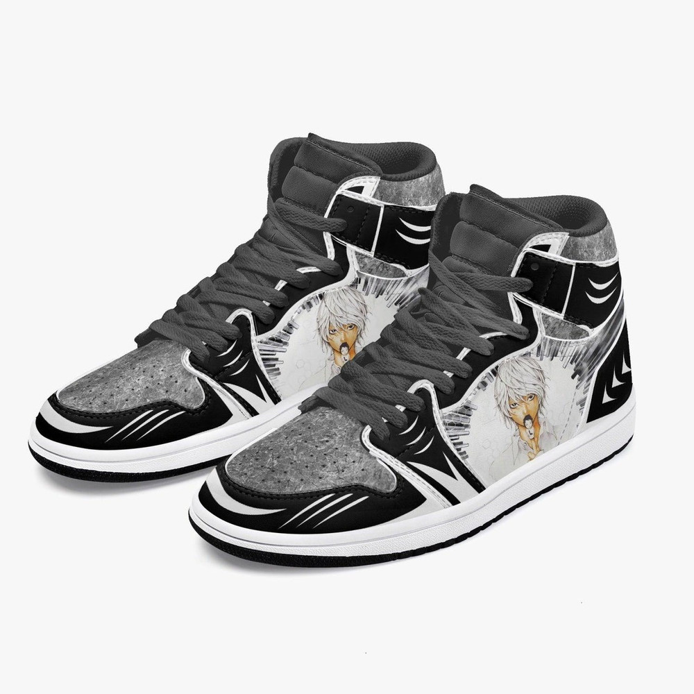 Death Note Near JD1 Shoes, Sakata Gintoki Gintama Jordan 1 Shoes, Sakata Gintoki Gintama Sneaker Shoes