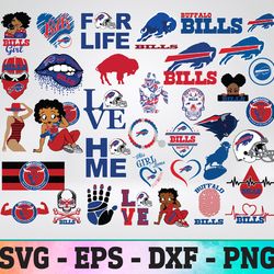 Buffalo Bills logo, bundle logo, svg, png, eps, dxf 2