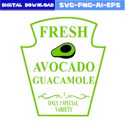 fresh avocado guacamole condiment family halloween svg, avocado svg, png dxf eps file