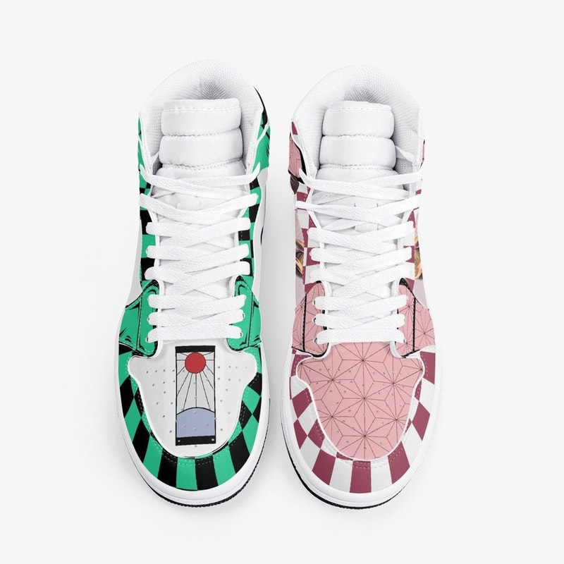 Demon Slayer Tanjiro And Nezuko JD1 Shoes, Sakata Gintoki Gintama Jordan 1 Shoes, Sakata Gintoki Gintama Sneaker Shoes