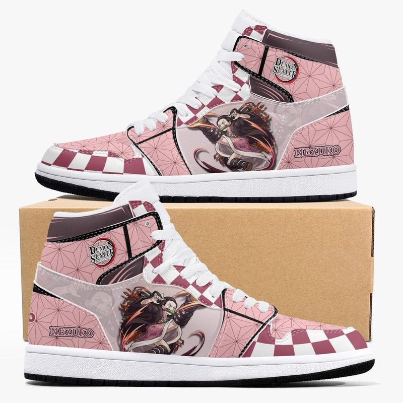 Demon Slayer Tanjiro And Nezuko JD1 Shoes, Sakata Gintoki Gintama Jordan 1 Shoes, Sakata Gintoki Gintama Sneaker Shoes