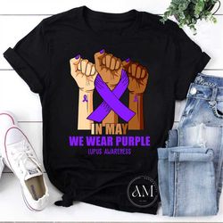 in may we wear purple lupus awareness vintage t-shirt, lupus awareness shirt, for lupus awareness shirt