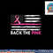Back The Pink Ribbon American Flag Breast Cancer Awareness T-Shirt copy.jpg