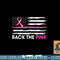Back The Pink Ribbon American Flag Breast Cancer Awareness T-Shirt copy.jpg