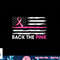 Back The Pink Ribbon American Flag Breast Cancer Awareness T-Shirt copy.jpg