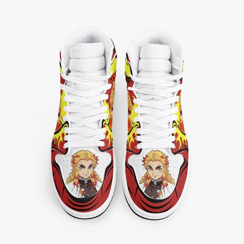 Demon Slayer Rengoku JD1 Shoes, Sakata Gintoki Gintama Jordan 1 Shoes, Sakata Gintoki Gintama Sneaker Shoes