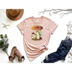 mushroom shirt for nature lovers tee botanical mushroom shirt nature mushroom gift for mushroom lover tee botanical shir