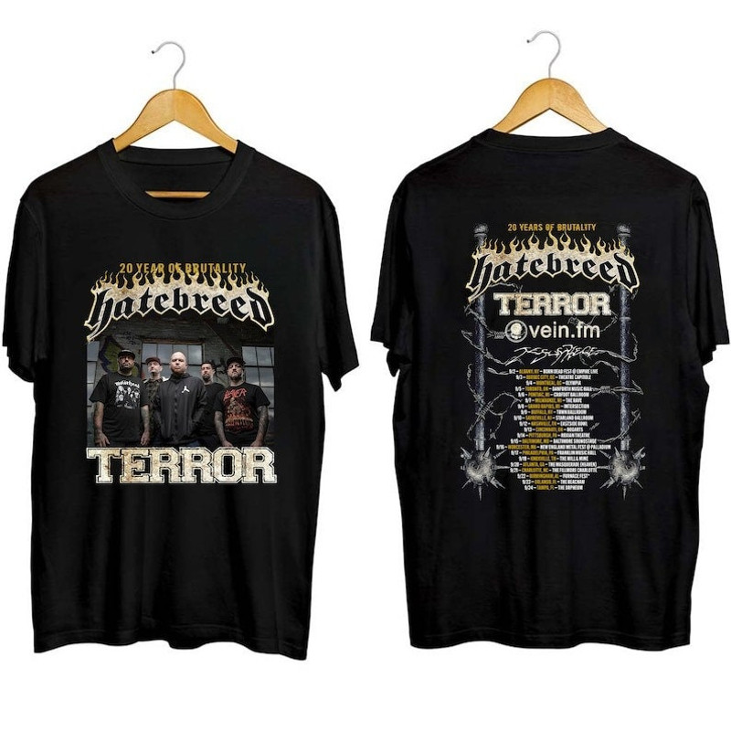 20 Years Of Brutality Tour Hatebreed Shirt, Hatebreed Band Fan Shirt, Hatebreed 2023 Concert Shirt, 20 Years Of Brutality Concert Shirt - 2.jpg