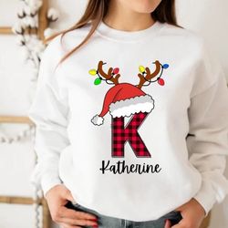 custom name christmas shirt, christmas reindeer sh