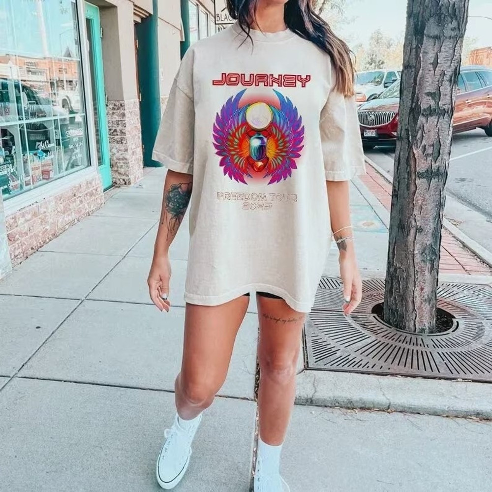 Journey Freedom Tour 2023 Sweashirt, Journey 50th Anniversary, Journey Tour 2023, Journey Concert Shirt, Journey Fan Gift, Rock Tour Shirt - 3.jpg