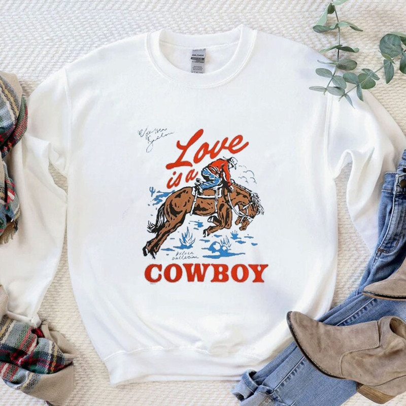 Love Is a Cowboy Kelsea Ballerini Shirt, Kelsea Ballerini Merch, Cowboy Shirt, Cowgirl Shirt, Music Tour 2023 Shirt - 1.jpg