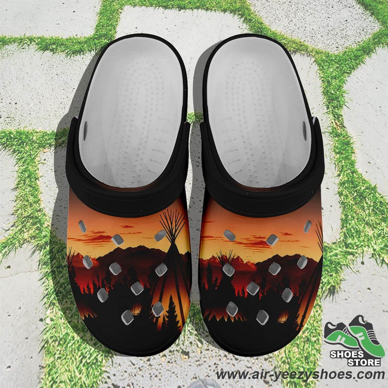 Sunset Tipis 1 Muddies Unisex Crocs Shoes.jpg