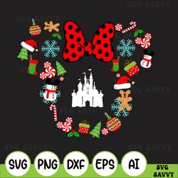 disney christmas svg, cute christmas disney vacation svg, christmas svg, snowmen, snowflake, santa hat, reindeer, minnie