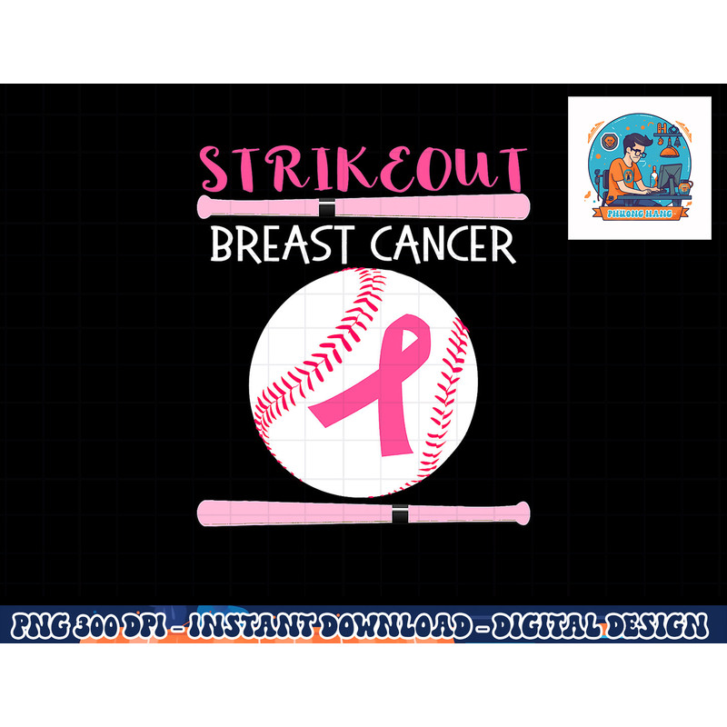 Baseball Breast Cancer Awareness Support with Pink Ribbon T-Shirt copy.jpg