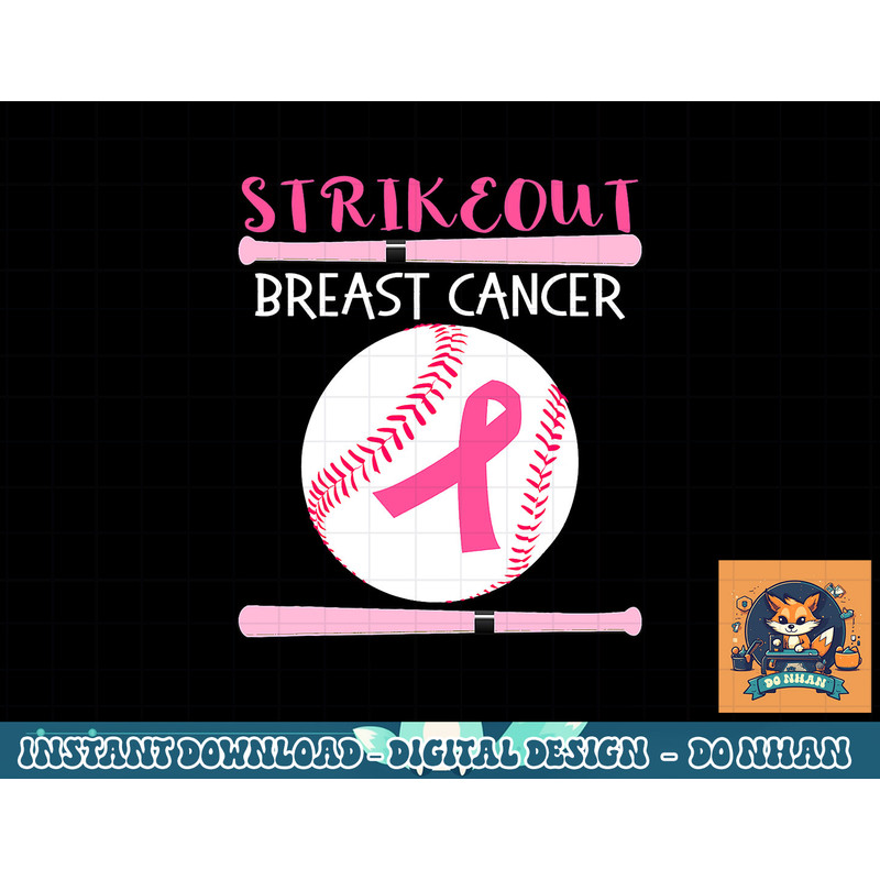 Baseball Breast Cancer Awareness Support with Pink Ribbon T-Shirt copy.jpg