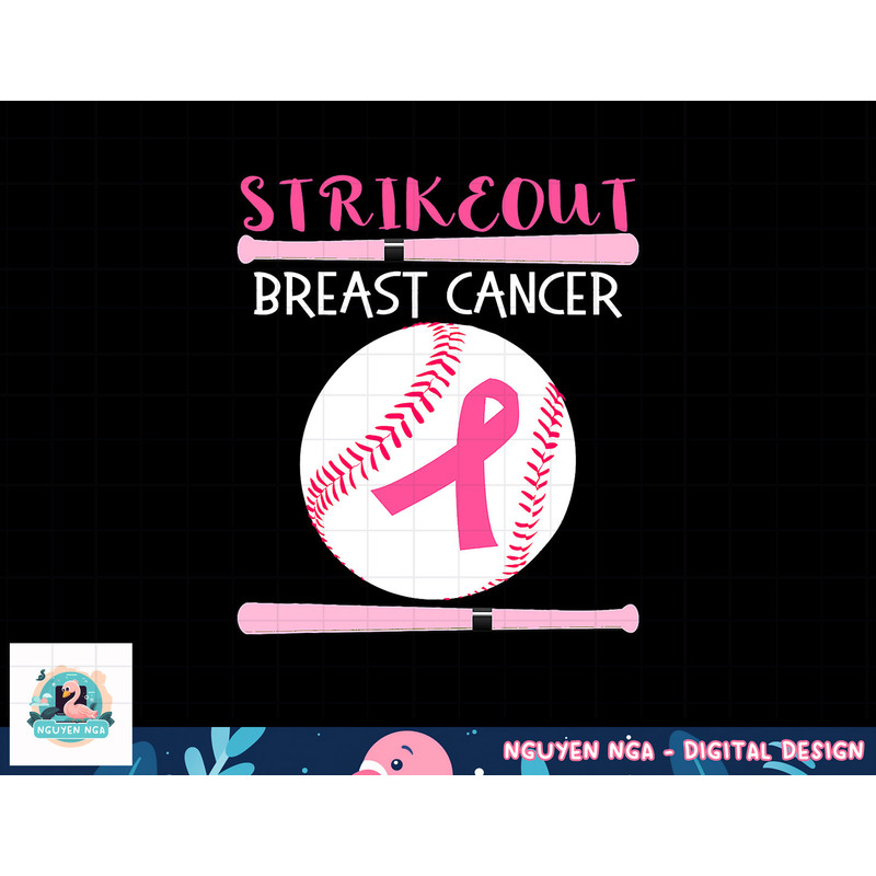Baseball Breast Cancer Awareness Support with Pink Ribbon T-Shirt copy.jpg