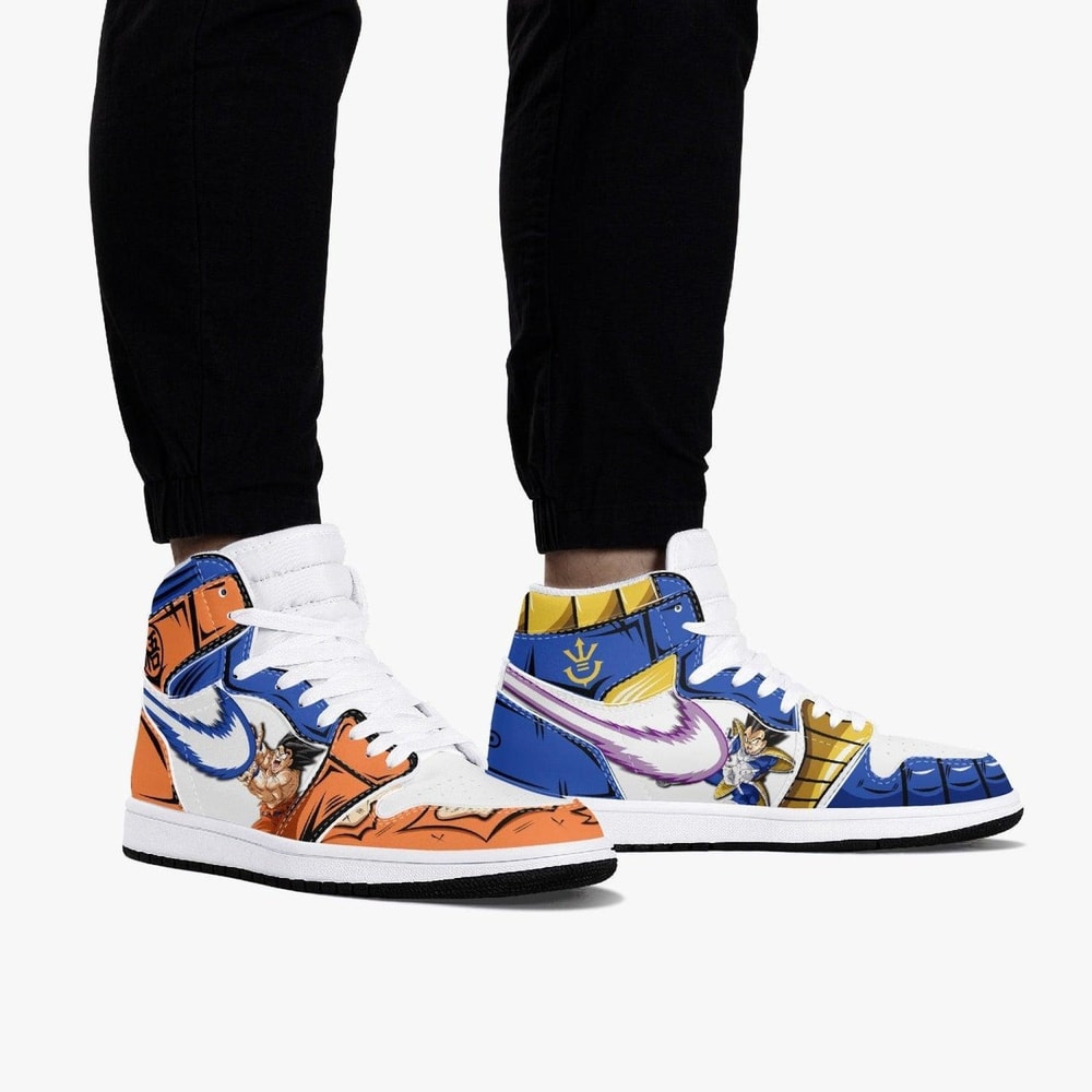 Dragon Ball Super Goku And Vegeta JD1 Shoes, Sakata Gintoki Gintama Jordan 1 Shoes, Sakata Gintoki Gintama Sneaker Shoes
