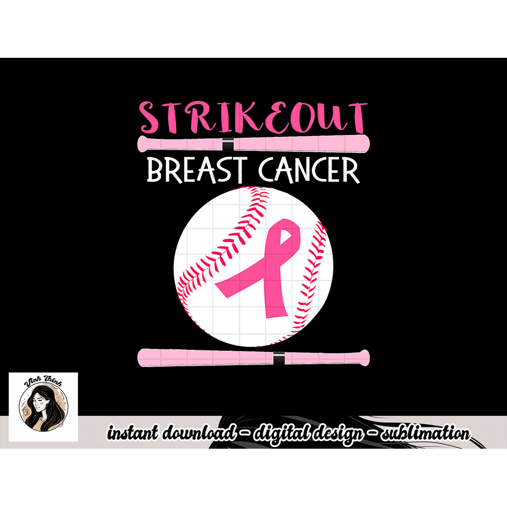 Baseball Breast Cancer Awareness Support with Pink Ribbon T-Shirt copy.jpg