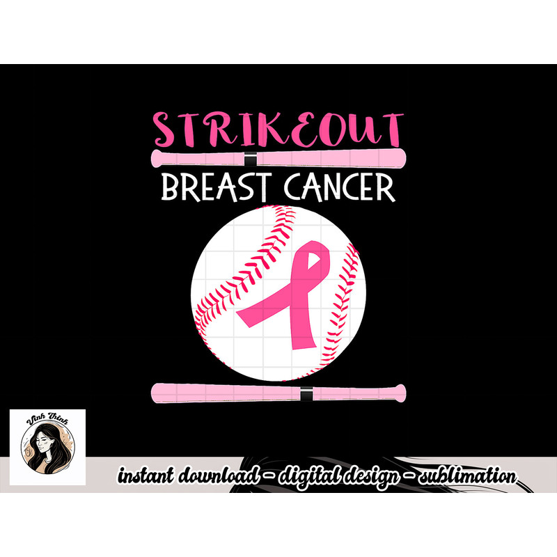 Baseball Breast Cancer Awareness Support with Pink Ribbon T-Shirt copy.jpg