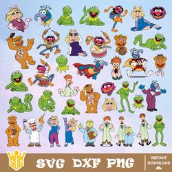 The Muppets Svg, Cartoon Svg, Cricut, Cut Files, Clipart, Silhouette, Printable, Vector Graphics, Digital Download Files