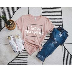 custom shirt, custom text t-shirt, personalised t-shirt, personalized shirt