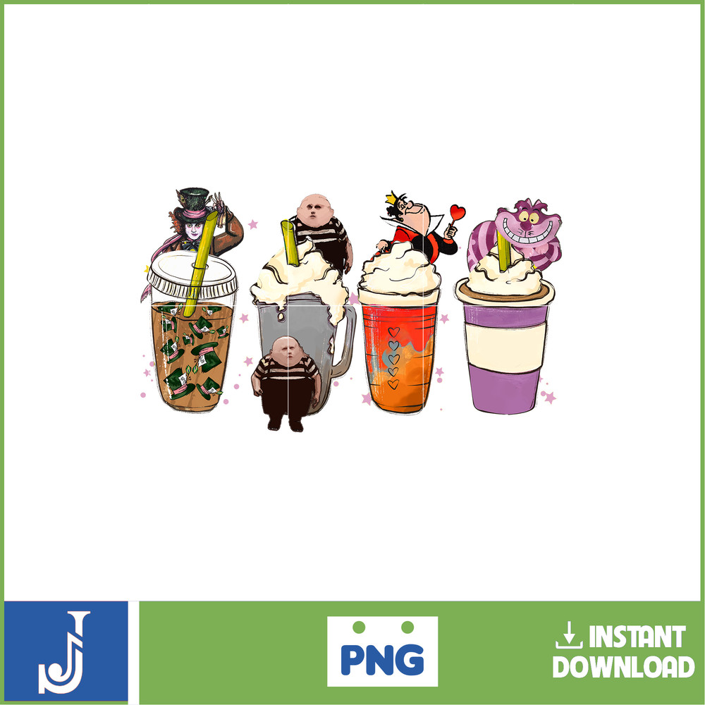 Halloween Coffee Png, Halloween Boo Coffee Png, Villains Latte, Fall latte png, Horror Movie Inspired Coffee, Instant Download (4).jpg