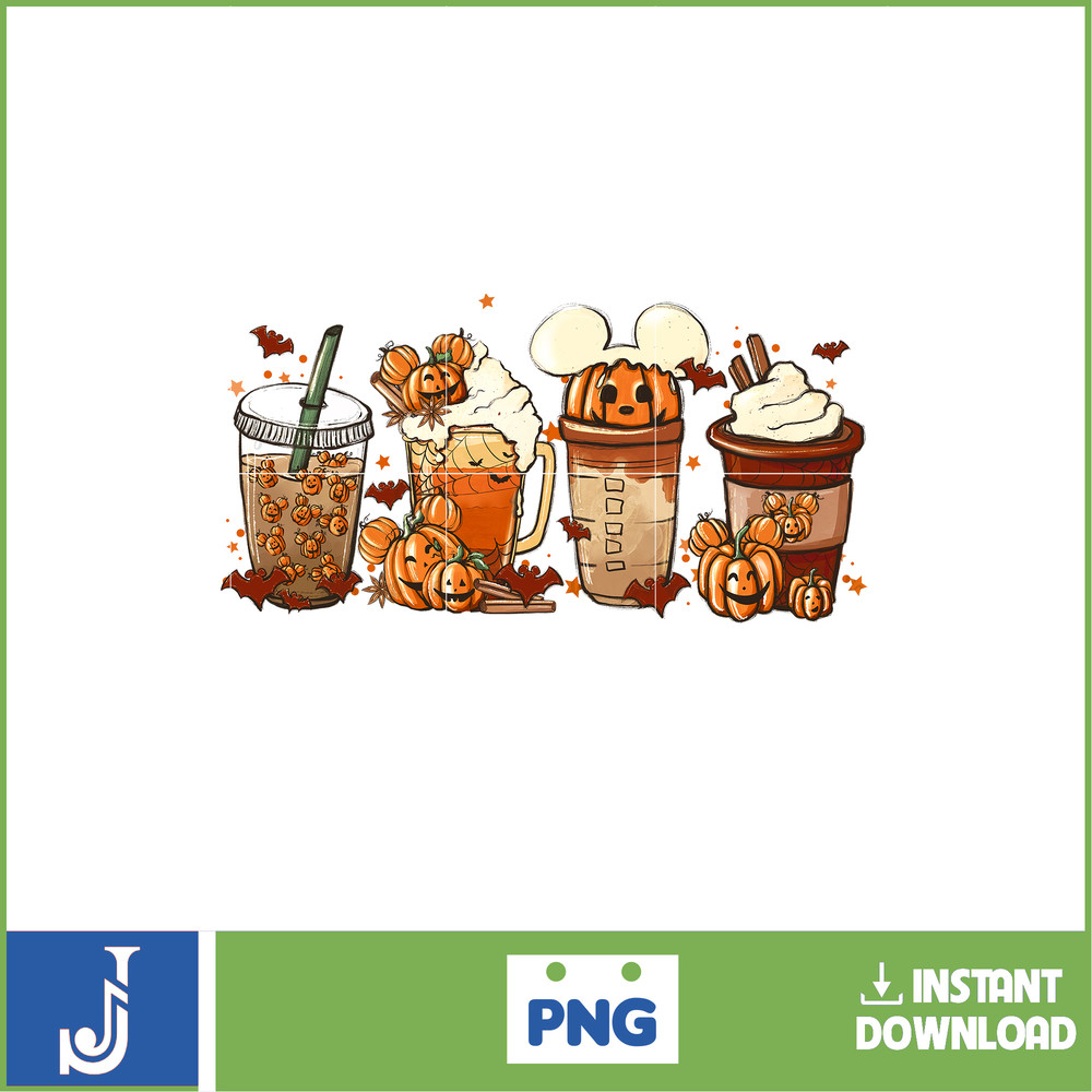 Halloween Coffee Png, Halloween Boo Coffee Png, Villains Latte, Fall latte png, Horror Movie Inspired Coffee, Instant Download (6).jpg