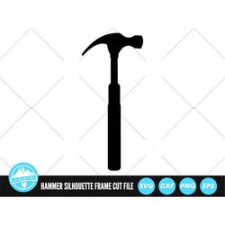 Hammer Silhouette SVG Files | Hammer Outline Cut Files | Hammer Silhouette Vector Files | Hammer Vector | Hammer Clip Ar