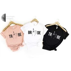 bride finger shirt, tribe finger shirt, bridal party shirt ,bachelorette party shirts