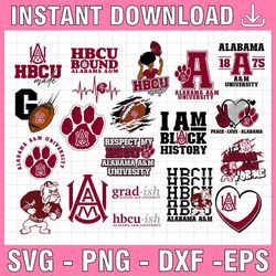 21 files alabama a&m university svg, hbcu teams svg, hbcu football svg, sport bundle svg, sport bundle svg, clipart