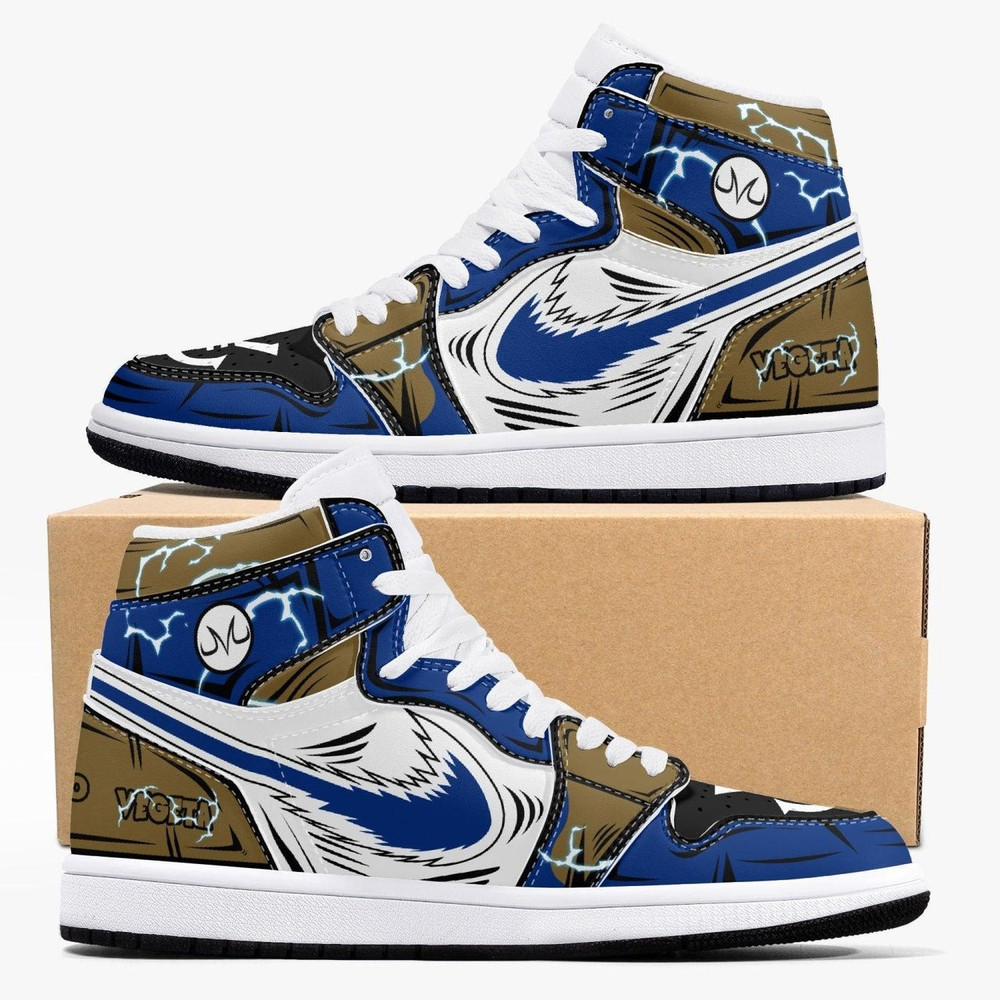 Dragon Ball Super Vegeta JD1 Shoes, Sakata Gintoki Gintama Jordan 1 Shoes, Sakata Gintoki Gintama Sneaker Shoes
