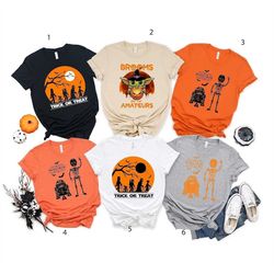 Disney Halloween Shirt, Star Wars Shirt, Disney Shirt, Halloween Baby Yoda Shirt, Halloween Matching Shirts, Halloween S