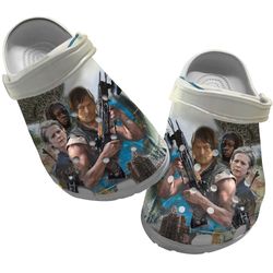 movie crocs, the walking dead crocs, the walking dead clog shoes unisex, the walking dead, movie sandals