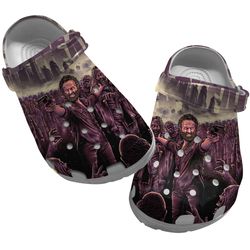 the walking dead, the walking dead clog shoes unisex, movie sandals, movie crocs, the walking dead crocs