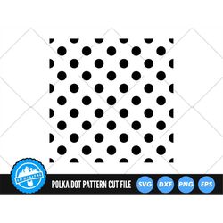 Polka Dot Pattern SVG Files | Seamless Polka Dot Pattern Cut Files | Dotted Pattern SVG Vector Files | Polka Dots Vector