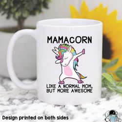 mom mug, mamacorn mug, mom gift, unicorn mom mug, mom coffee mug, gift for mom, mother gift, mother's day mug, mama unic