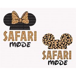 Bundle Safari Mode Svg, Safari Mode Mouse Svg, Family Shirt Trip, Mouse Head Svg, Family Trip Svg, Vacay Mode Svg, Digit
