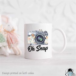 Photographer Mug, Oh Snap, Photographer Gift, Camera Mug, Camera Gift, Photography Gift, Photography Mug, Photographer C