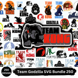Team Godzilla SVG Bundle 250 Designs PNG, SVG, EPS, SVG