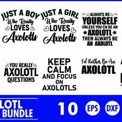 axolotl t shirt design bundle svg design