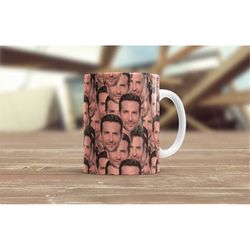 bradley cooper coffee cup | bradley cooper lover tea mug | 11oz & 15oz coffee mug